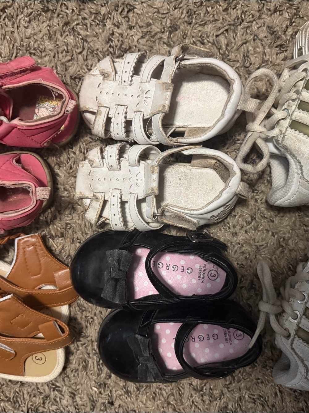 Adidas shoes and others sandal